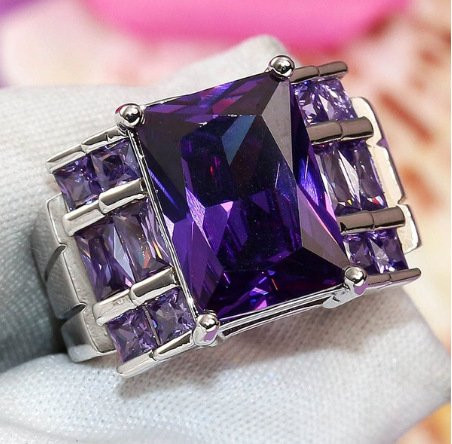 ZSHANSGL Ring 925 Silber, Zirkonia, Vintage, Damen - Bild 1