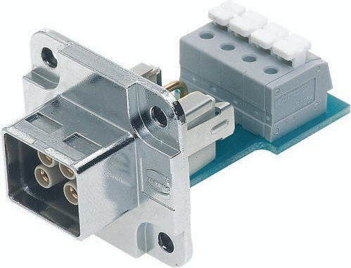 HARTING Anbaugehäuse aus Metall in Silber, 4-polig - Bild 1