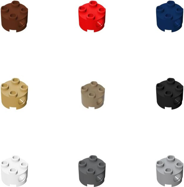 JIAJIALE Gebäude Block Kit, 10-teiliges Set, Braun, Kunststoff - Bild 1