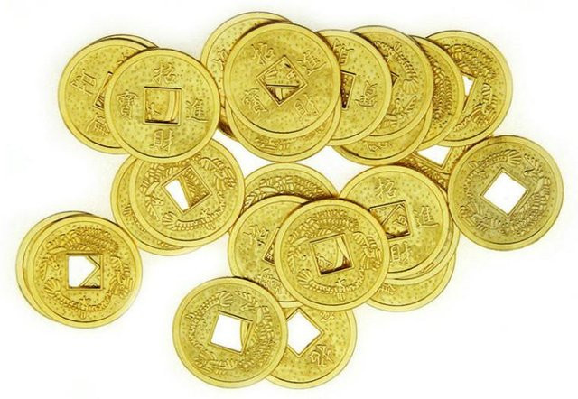 Binchi Outdoor Product Drache und Phönix Geldmünze, 50-teiliges Set, Brettspielzubehör - Bild 1
