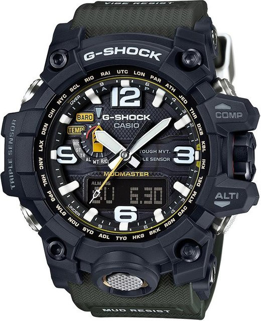 CASIO Armbanduhr Herren, Analog-Digital, Quarz, Schwarz, Textil/NATO - Bild 1