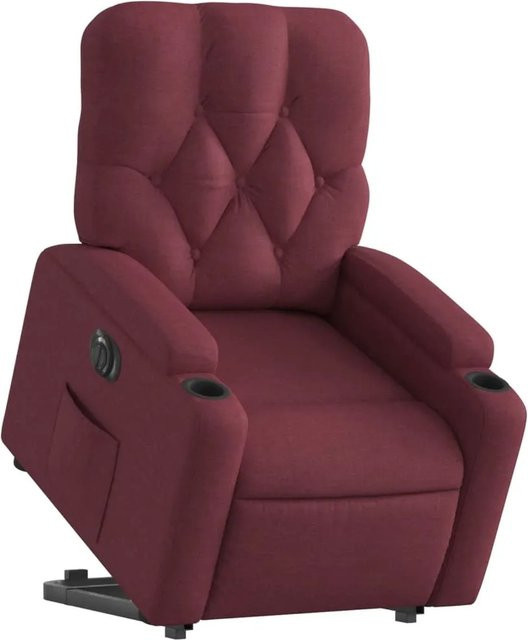 vidaXL Relaxsessel mit elektrischer Aufstehhilfe in Rot aus Stoff, Modell 8 - Bild 1