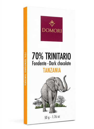 Domori Schokolade Trinitario Tansania 70 % 50 g - Bild 1