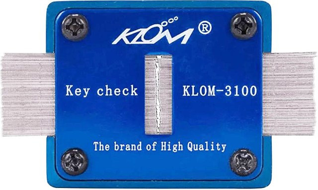 Klom Key Check Blank Key Slot Checker Schlosserwerkzeug Blau KLOM-3100 - Bild 1