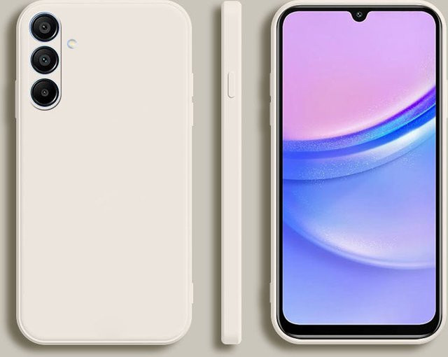 Stoßfeste Silikon Schutzhülle für Samsung Galaxy A07 A17 A27 A37 A57 5G in Weiß - Bild 1