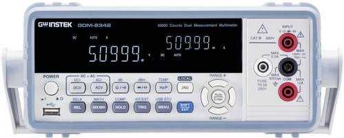 GW Instek GDM-8342USB Digitales Tisch-Multimeter CAT II 600V in Grau mit 50000 Counts - Bild 1