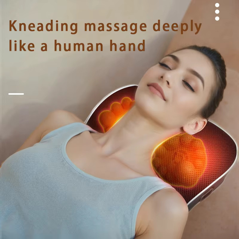 JAIYORL Elektrisches Shiatsu Massagegerät für Kopf, Hals und Rücken mit Heizfunktion und Vibration in Schwarz - Bild 3