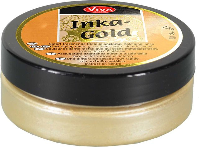 Viva Decor Inka Gold Effektfarbe Altsilber 62,5 g - Bild 2