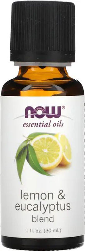 NOW Foods Essential Oils Mischung aus Zitrone, Eukalyptus und Zitronengras in brauner Glasflasche, 30 ml - Bild 1