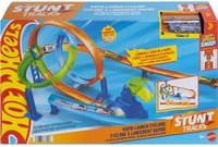 Hot Wheels Mattel Stunt Tracks Turbo Looping Set Rennbahn mit Turbo-Doppel-Schleife und Multi-Car-Launcher - Bild 1
