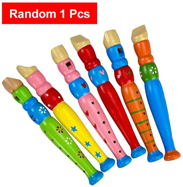 Yiran bag Musikinstrument Flöte Trompete Buglet Hooter Holz Bunt ab 6-12 Jahren - Bild 1