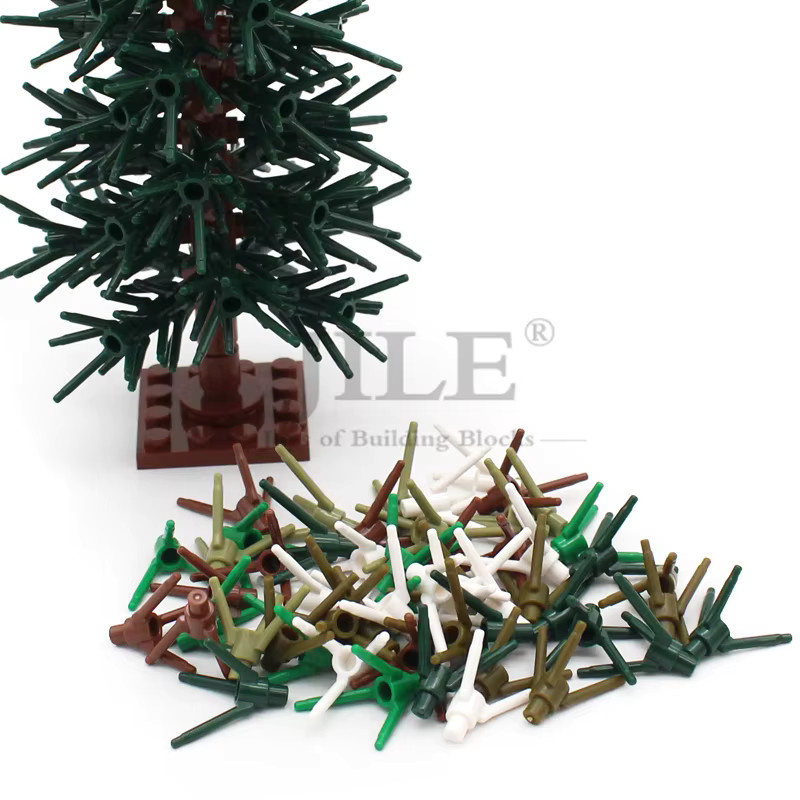 jile MOC 24855 Pflanze Blume Stem mit Bottom Pin, Baustein Ziegel, 100-teiliges Set - Bild 4