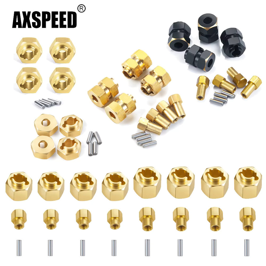 AXSPEED Sechskant verlängerte Adapter, Messing, 1:24, Zubehör - Bild 4
