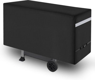 VEVOR Grillabdeckung aus wasserdichtem 600D-Polyester für Außengrills, wetterbeständig und mit sicheren Schnallen, Schwarz, Breite: 167,64 cm - Bild 1