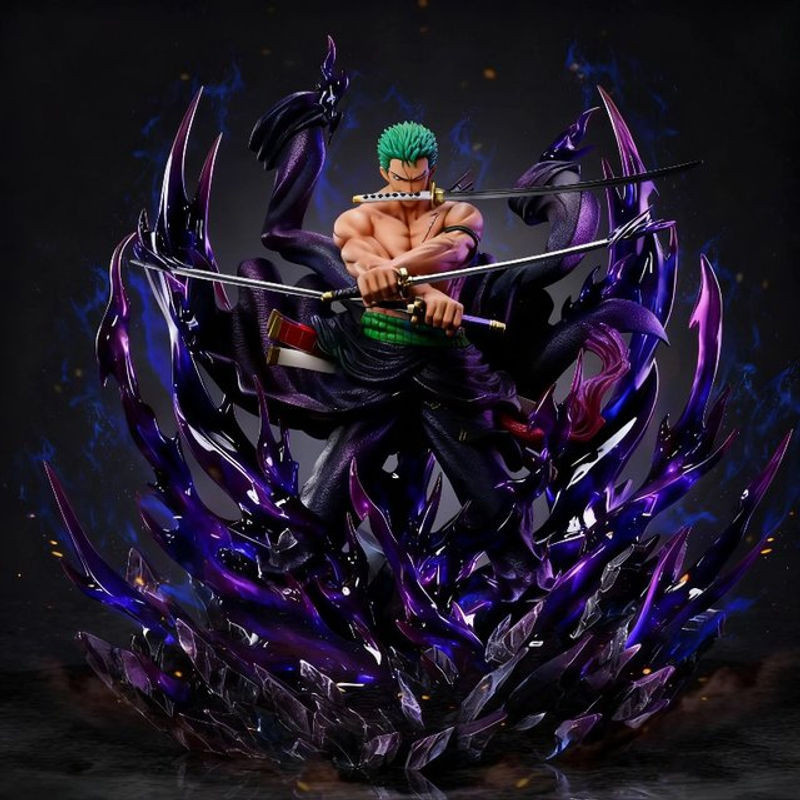 Bandai One Piece Zoro Actionfigur Santoryu Oni Giri aus PVC, mehrfarbig, Höhe: 30 cm - Bild 1