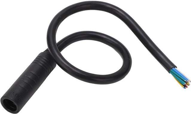 Fishine E-Bike Motor Umbau Verlängerungskabel 9 Pin, 32 cm, Schwarz mit wasserdichter Buchse - Bild 1