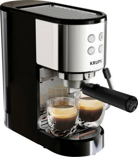 Krups Espressomaschine mit Thermoblock in Schwarz und Edelstahl - Bild 1