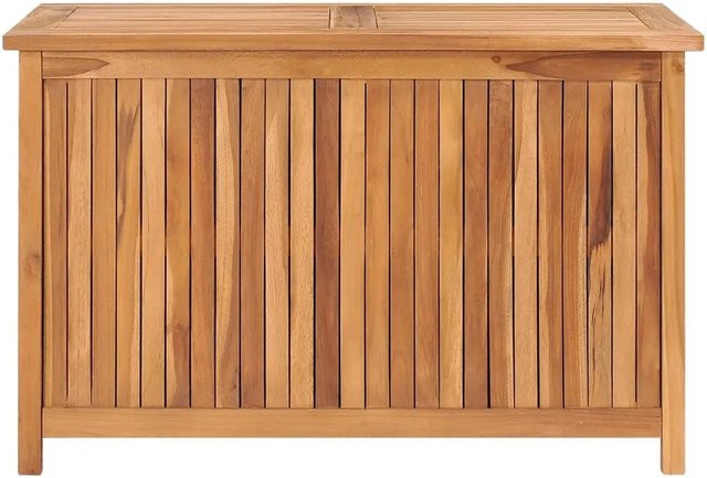 vidaXL Gartenbox aus Teak-Hartholz in Braun, rustikal, B/T/H: 90 x 50 x 58 cm - Bild 1