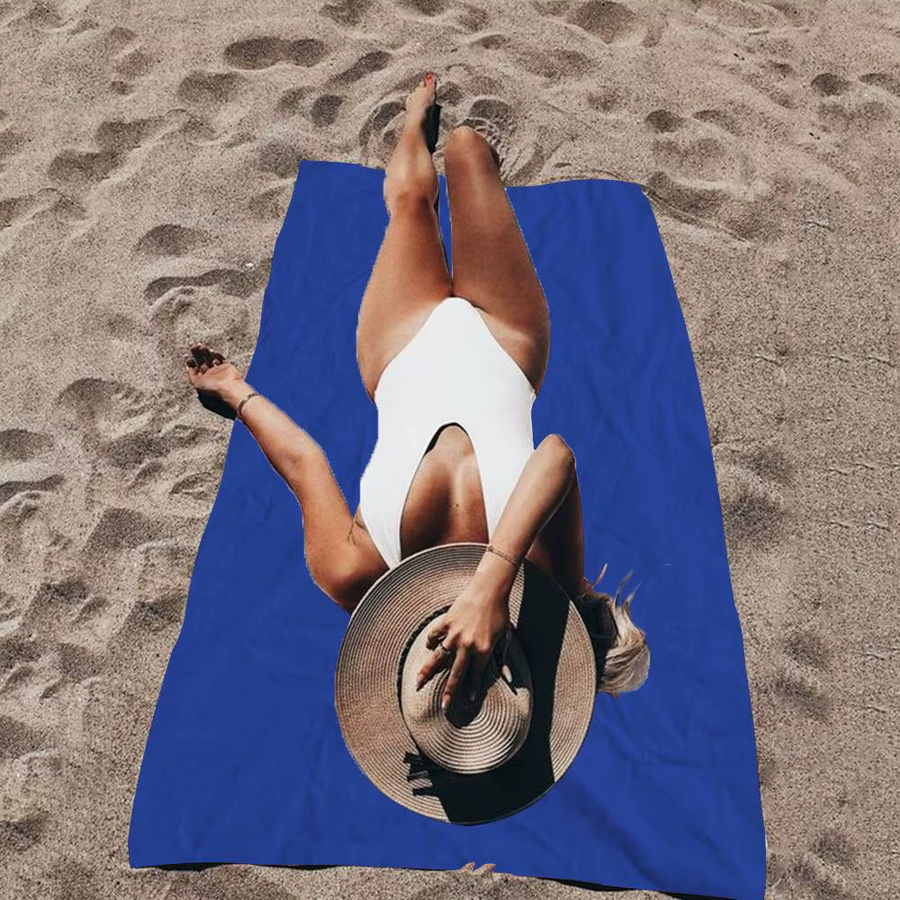 S-Sherco Logo Strandtuch für Mädchen aus Mikrofaser, schnell trocknend und sandfrei, mehrfarbig - Bild 2