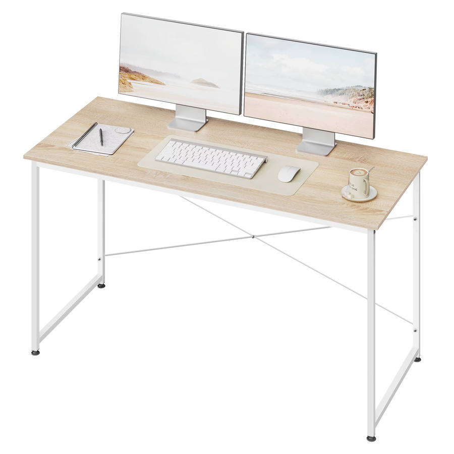 WOLTU Moderner Computertisch mit Metallrahmen in Weiß für Home-Office und Gaming, B/T/H: 100 x 50 x 75 cm - Bild 2