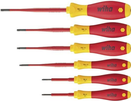 Wiha VDE Schraubendreher-Set SoftFinish electric slimFix Torx Tamper Resistant mit Bohrung, 6-teilig, rot - Bild 1