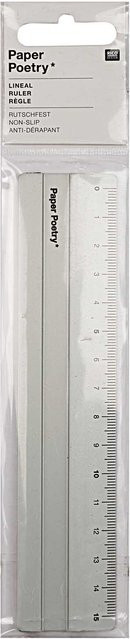 Rico Design Paper Poetry Lineal aus Aluminium, Länge: 15 cm - Bild 1