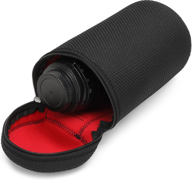 JINNUOLANG Objektiv-Etui in Schwarz, wasserdichte und spritzwasserfeste Aufbewahrungstasche für Mikrokameras - Bild 1