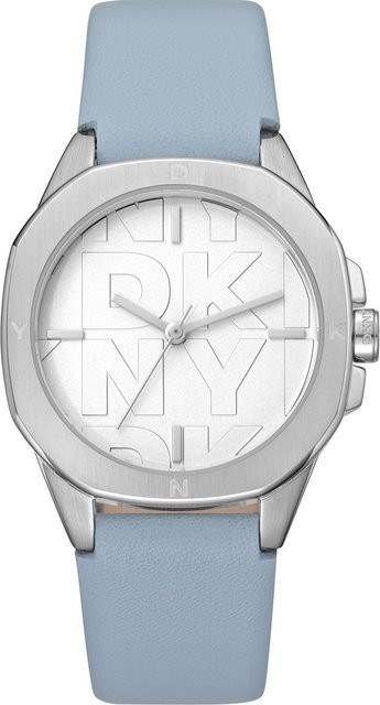 DKNY Armbanduhr, Quarz, Edelstahl, 34 mm, Damen, Silber - Bild 1