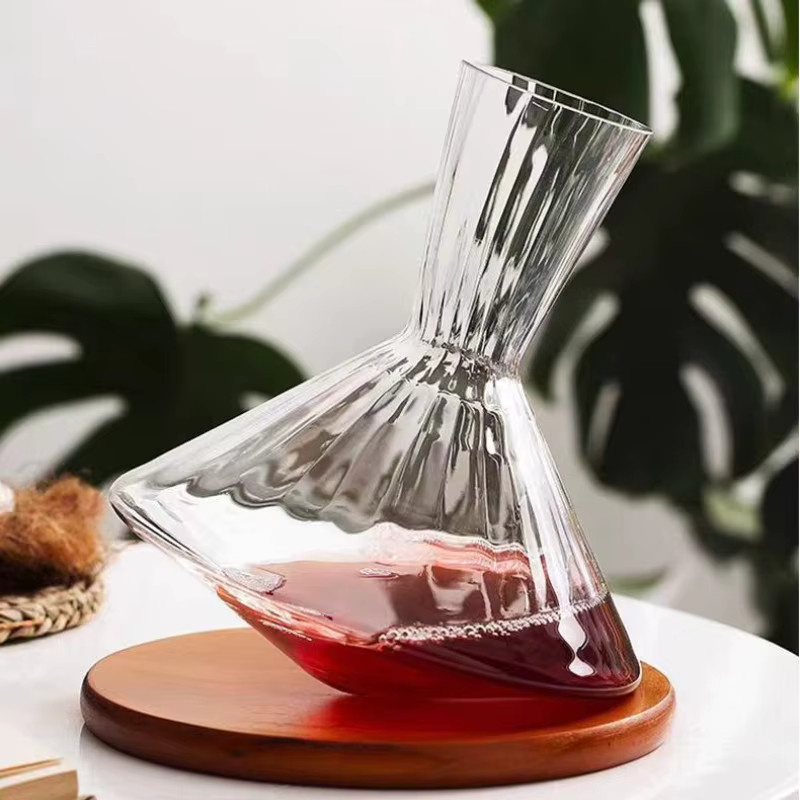 Hochwertiger Kristallglas-Dekanter in Transparent für Wein, Champagner oder Whisky, Volumen: 1,5 l - Bild 4