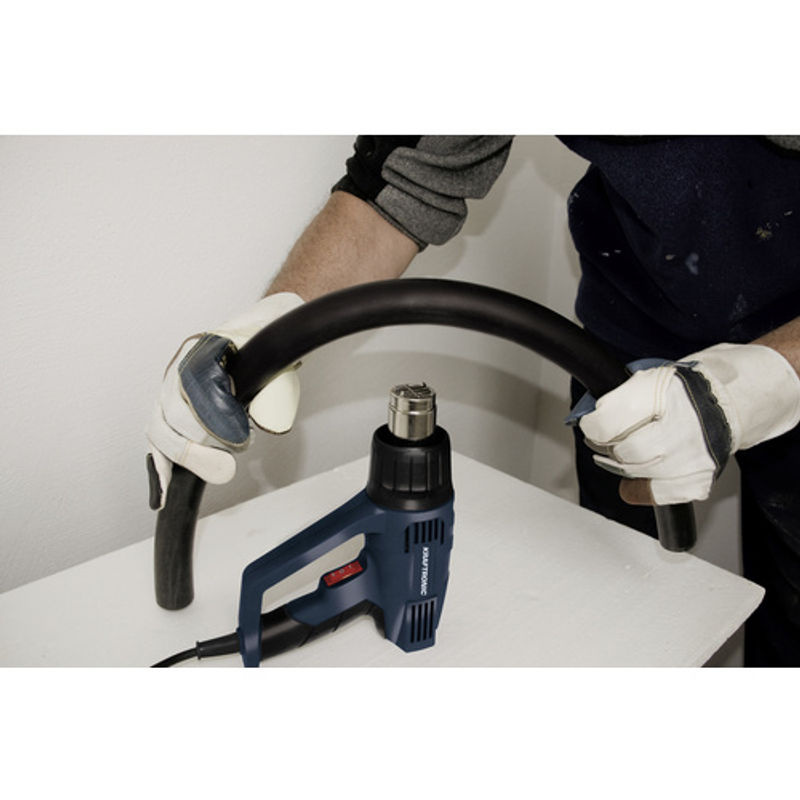 KRAFTRONIC Heißluftpistole KT-HG 2000 mit 2000 W und 2 Temperaturstufen in Schwarz und Blau - Bild 5