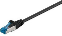 goobay RJ-45 Patchkabel Cat 6a S/FTP PIMF Ethernet LAN Schwarz 15 m - Bild 1