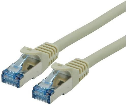 Roline RJ45 Patchkabel CAT 6a S/FTP Ethernet LAN Grau, Länge: 5,00 m - Bild 1