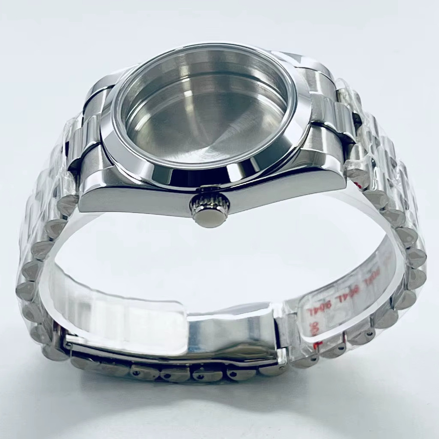 QUKE Uhrengehäuse Edelstahl, Silber, Unisex - Bild 2