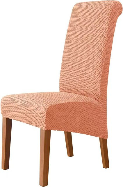 Yiran Furniture Esszimmerstuhlbezug aus Polyester, elastisch und rutschfest, modern und waschbar, B/T/H: 23 x 19 x 4 cm - Bild 1