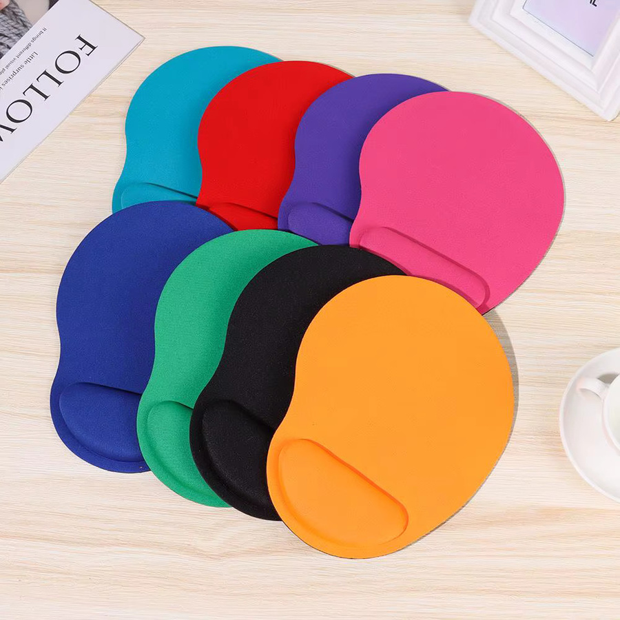 Buntes und weiches Mauspad mit rutschfester Handgelenkstütze für PC und Laptop in Blau und Multicolour - Bild 3