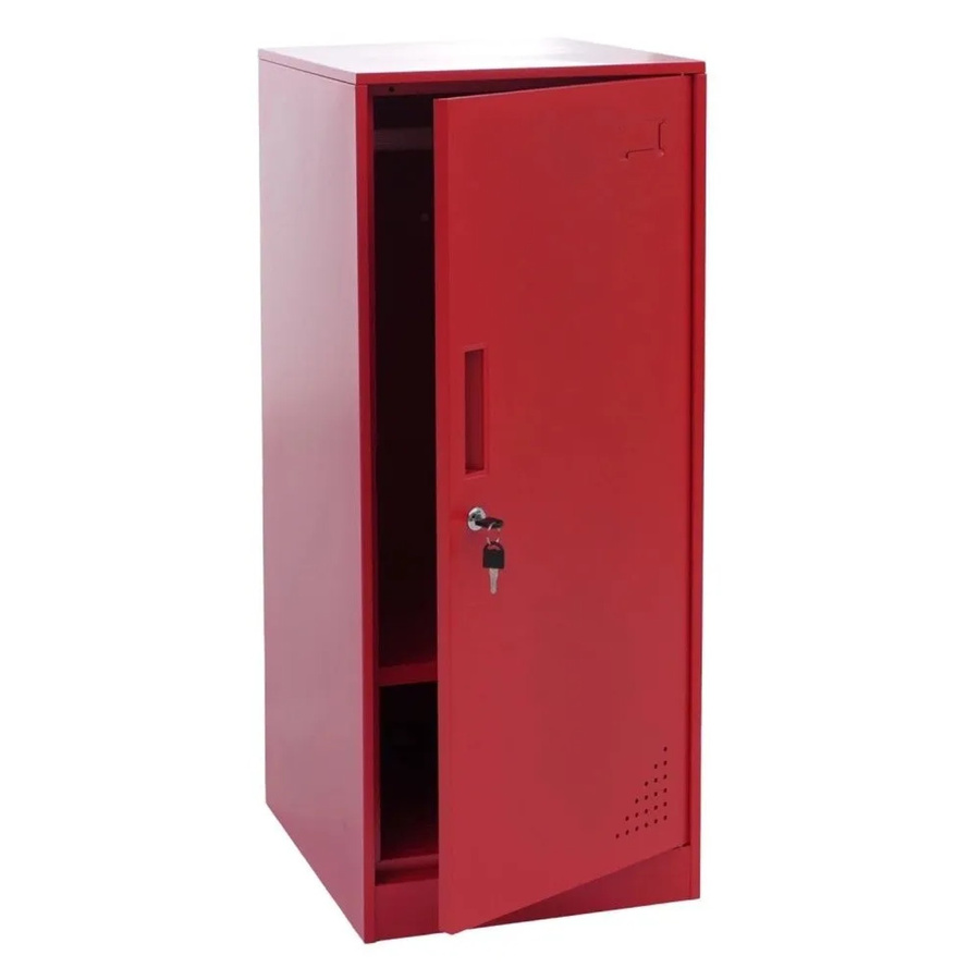 MCW Spind P63 Schließfachschrank aus Stahl mit Kleiderstange und Regalböden, Rot, B/T/H: 90 x 45 x 45 cm - Bild 2