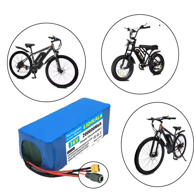 10S4P 200Ah Lithium-Batterie 36V in Blau mit BMS und XT60-Anschluss inklusive Ladegerät für Elektrofahrräder und Elektroroller - Bild 3