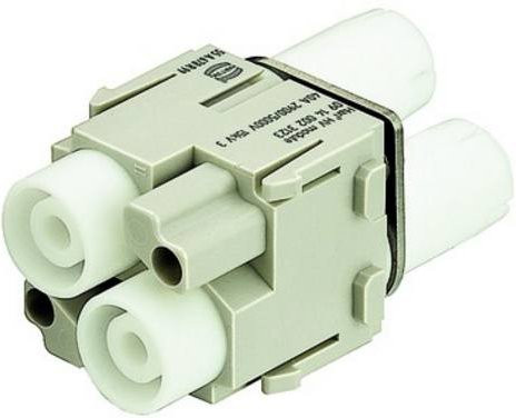 Harting Doppelmodul Han HV 09140023123 in Grau aus Kunststoff - Bild 1