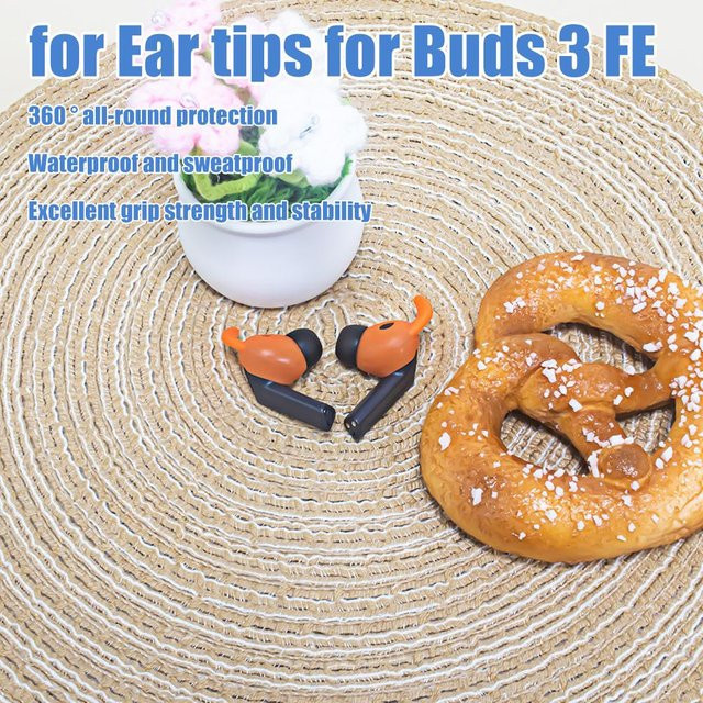 Samsung Galaxy Buds 3 FE Sport-Ohrbügel und Silikon-Ohrstöpsel in Grau als rutschfestes Ersatz-Zubehör - Bild 1