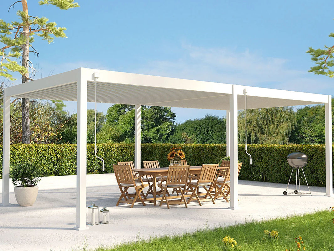 PergoLine Superior Pergola aus Aluminium in Weiß B: 7,2 m, T: 3,6 m, H: 2,55 m - Bild 3