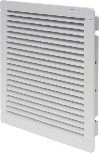 Finder 7F.05.0.000.4000 Austrittsfilter für Schaltschrank-Lüfter, Grau, B/H/T: 250 x 250 x 29,5 mm - Bild 1