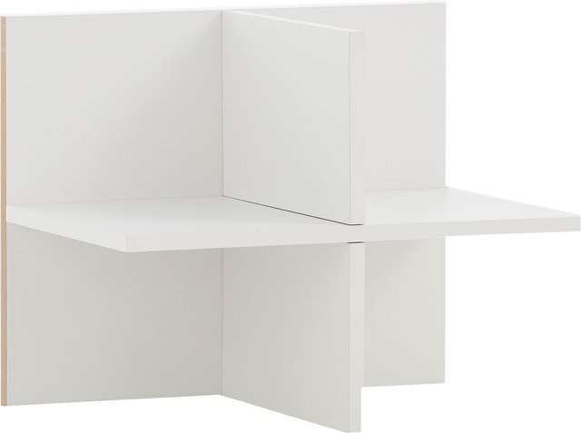 Schildmeyer Büroserie 400 Regalkreuz modern in Weiß - Bild 1