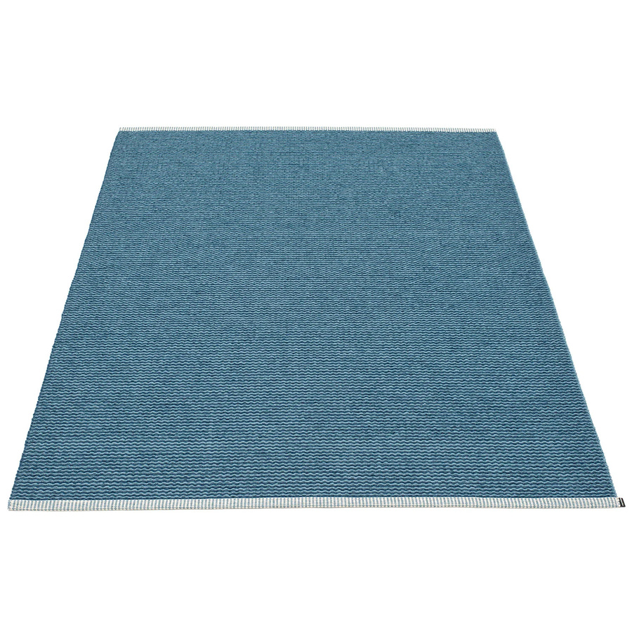 Pappelina Mono Teppich ocean blue / dove blue B/T: 140 x 200 cm - Bild 1