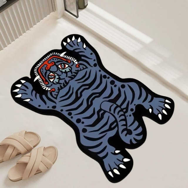 Saugfähige Kieselgurmatte Catone Tiger mit Karikatur-Design von Yiran Furniture, B/T: 60 x 40 cm - Bild 1