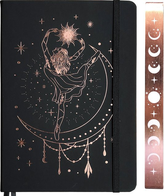 BUKE My Girl Dance Notizbuch mit Punktraster aus 180g Bambuspapier in Roségold mit Hardcover - Bild 1