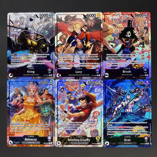 Bandai One Piece Leader-Kartenset, Englische Leader-Karte, Texturierte Folienkarte - Bild 1