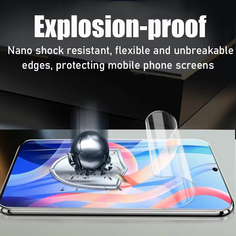 5 Stück Hydrogel-Displayschutzfolie für Xiaomi Redmi Note 15 14 13 12 Pro Plus 5G, transparent - Bild 3