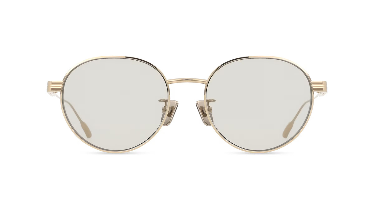 Moncler ME4006TD Sonnenbrille, Vollrand, Rund, Metall, Unisex, gold - Bild 1