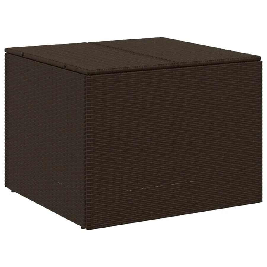 vidaXL Gartentruhe aus Poly Rattan in Braun mit 291 l Fassungsvermögen - Bild 2