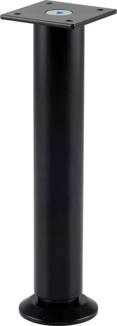 Simausrom Möbelfuß aus Aluminium in Schwarz Matt, höhenverstellbar, Durchmesser: 3 cm, Höhe: 19 cm - Bild 1